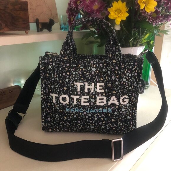 Marc Jacobs Handbags - ***SOLD***NWOT Marc Jacobs Ditsy Floral Canvas Tote Bag Black Multi Small